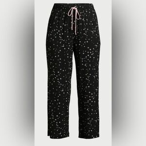 JOYSPUN Women’s Brushed Star Hacci Knit Cropped Sleep Joggers Size 22 - 24 W